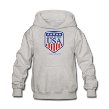 Load image into Gallery viewer, MADE IN THE USA - Kids&#39; Hoodie - heather gray
