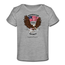 Load image into Gallery viewer, AMERICAN SPIRIT - Organic Baby T-Shirt - heather gray
