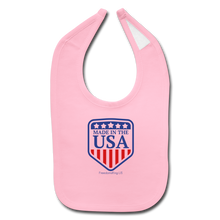 Load image into Gallery viewer, MADE IN THE USA - Baby Bib - light pink
