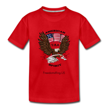 Load image into Gallery viewer, AMERICAN SPIRIT - Kids&#39; Premium T-Shirt - red
