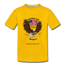 Load image into Gallery viewer, AMERICAN SPIRIT - Kids&#39; Premium T-Shirt - sun yellow
