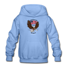 Load image into Gallery viewer, AMERICAN SPIRIT - Gildan Heavy Blend Youth Hoodie - carolina blue
