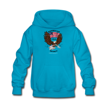 Load image into Gallery viewer, AMERICAN SPIRIT - Kids&#39; Hoodie - turquoise
