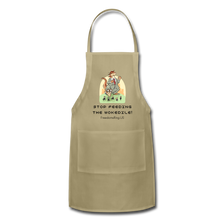 Load image into Gallery viewer, STOP FEEDING THE WOKEDILE! - Adjustable Apron - khaki
