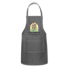 Load image into Gallery viewer, STOP FEEDING THE WOKEDILE! - Adjustable Apron - charcoal
