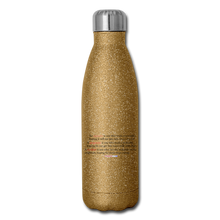 Load image into Gallery viewer, STOP FEEDING THE WOKEDILE! - Double-Sided Printing on Insulated Stainless Steel Water Bottle - gold glitter
