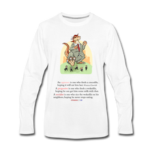 Load image into Gallery viewer, FEEDING THE WOKEDILE - Men&#39;s Premium Long Sleeve T-Shirt - white
