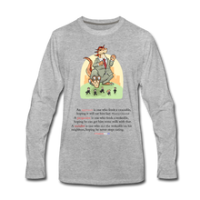 Load image into Gallery viewer, FEEDING THE WOKEDILE - Men&#39;s Premium Long Sleeve T-Shirt - heather gray
