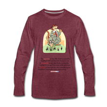 Load image into Gallery viewer, FEEDING THE WOKEDILE - Men&#39;s Premium Long Sleeve T-Shirt - heather burgundy
