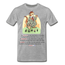 Load image into Gallery viewer, FEEDING THE WOKEDILE - Men&#39;s Premium T-Shirt - heather gray
