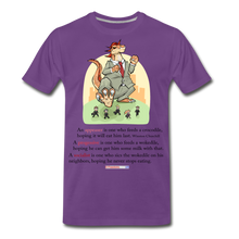 Load image into Gallery viewer, FEEDING THE WOKEDILE - Men&#39;s Premium T-Shirt - purple
