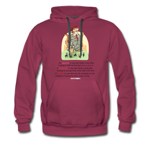 Load image into Gallery viewer, FEEDING THE WOKEDILE (with graphic) - Men’s Premium Hoodie - burgundy
