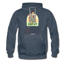 Load image into Gallery viewer, FEEDING THE WOKEDILE (with graphic) - Men’s Premium Hoodie - heather denim
