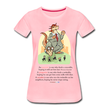 Load image into Gallery viewer, FEEDING THE WOKEDILE (with graphic) - Women’s Premium T-Shirt - pink
