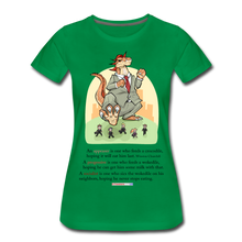 Load image into Gallery viewer, FEEDING THE WOKEDILE (with graphic) - Women’s Premium T-Shirt - kelly green
