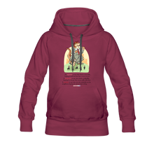 Load image into Gallery viewer, FEEDING THE WOKEDILE (with graphic) - Women’s Premium Hoodie - burgundy
