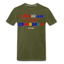 Load image into Gallery viewer, AMERICANS AGAINST CENSORSHIP - Men&#39;s Premium T-Shirt - olive green
