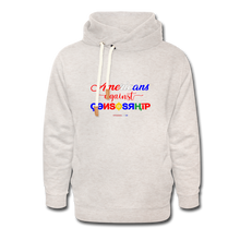 Load image into Gallery viewer, AMERICANS AGAINST CENSORSHIP - Shawl Collar Hoodie - heather oatmeal
