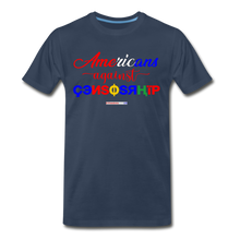 Load image into Gallery viewer, AMERICANS AGAINST CENSORSHIP - Men’s Premium Organic T-Shirt - navy
