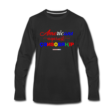 Load image into Gallery viewer, AMERICANS AGAINST CENSORSHIP - Men&#39;s Premium Long Sleeve T-Shirt - black
