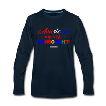 Load image into Gallery viewer, AMERICANS AGAINST CENSORSHIP - Men&#39;s Premium Long Sleeve T-Shirt - deep navy
