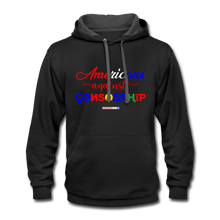 Load image into Gallery viewer, AMERICANS AGAINST CENSORSHIP - Contrast Hoodie - black/asphalt
