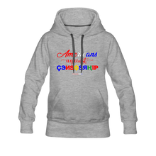 Load image into Gallery viewer, AMERICANS AGAINST CENSORSHIP - Women’s Premium Hoodie - heather gray
