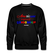 Load image into Gallery viewer, AMERICANS AGAINST CENSORSHIP - Men’s Premium Sweatshirt - black
