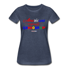 Load image into Gallery viewer, AMERICANS AGAINST CENSORSHIP - Women’s Premium T-Shirt - heather blue
