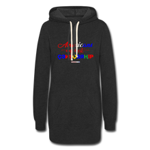 Load image into Gallery viewer, AMERICANS AGAINST CENSORSHIP - Women&#39;s Hoodie Dress - heather black
