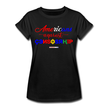 Load image into Gallery viewer, AMERICANS AGAINST CENSORSHIP - Women&#39;s Relaxed Fit T-Shirt - black
