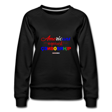 Load image into Gallery viewer, AMERICANS AGAINST CENSORSHIP - Women’s Premium Sweatshirt - black
