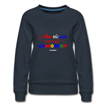 Load image into Gallery viewer, AMERICANS AGAINST CENSORSHIP - Women’s Premium Sweatshirt - navy
