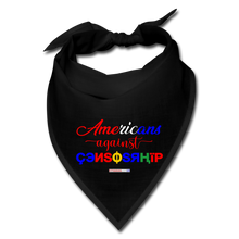 Load image into Gallery viewer, AMERICANS AGAINST CENSORSHIP - Bandana - black
