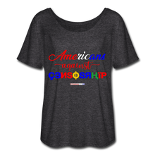 Load image into Gallery viewer, AMERICANS AGAINST CENSORSHIP - Women’s Flowy T-Shirt - charcoal gray
