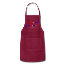 Load image into Gallery viewer, AMERICANS AGAINST CENSORSHIP - Adjustable Apron - burgundy
