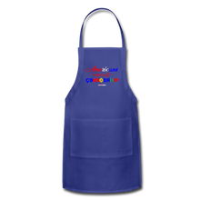 Load image into Gallery viewer, AMERICANS AGAINST CENSORSHIP - Adjustable Apron - royal blue
