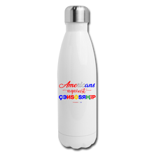 Load image into Gallery viewer, AMERICANS AGAINST CENSORSHIP - Insulated Stainless Steel Water Bottle - white
