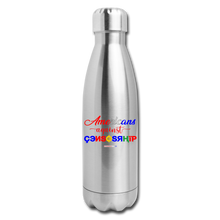 Load image into Gallery viewer, AMERICANS AGAINST CENSORSHIP - Insulated Stainless Steel Water Bottle - silver
