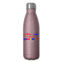 Load image into Gallery viewer, AMERICANS AGAINST CENSORSHIP - Insulated Stainless Steel Water Bottle - pink glitter
