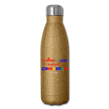 Load image into Gallery viewer, AMERICANS AGAINST CENSORSHIP - Insulated Stainless Steel Water Bottle - gold glitter
