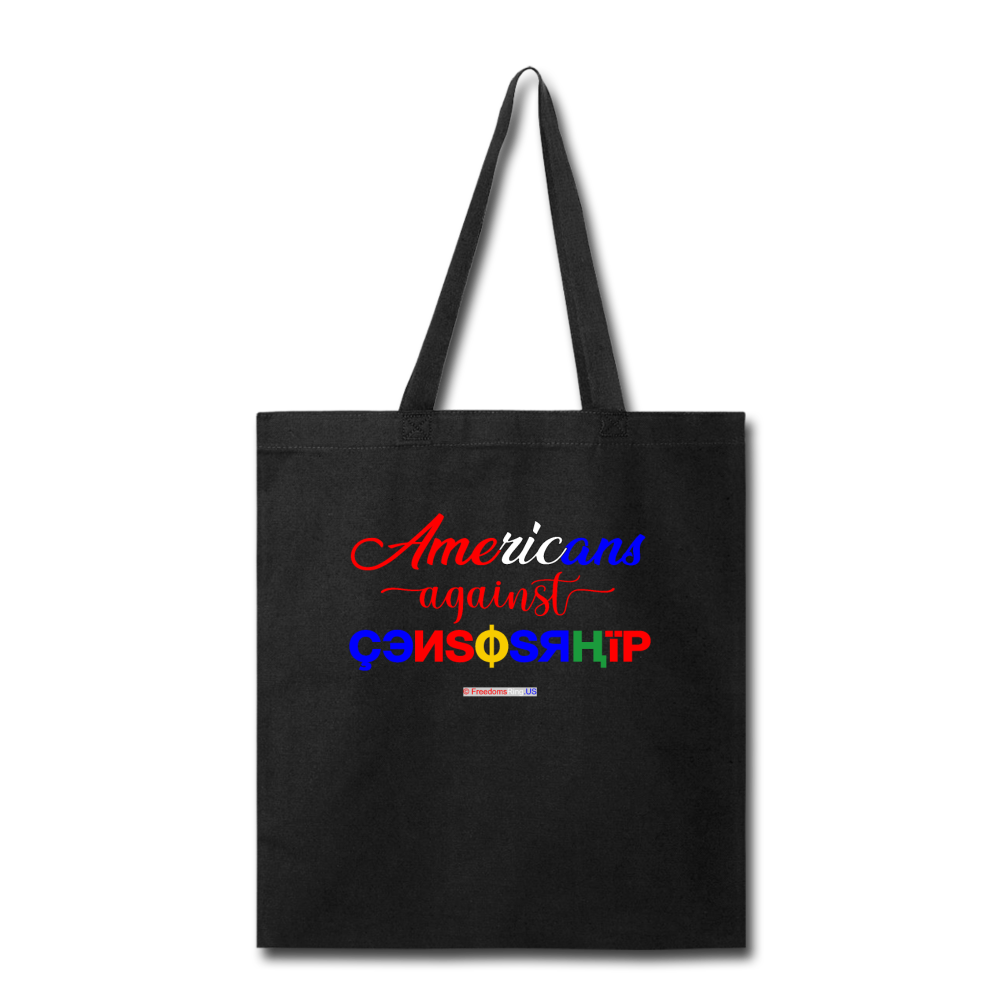 AMERICANS AGAINST CENSORSHIP - Tote Bag - black