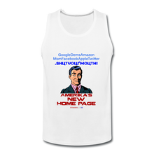 Load image into Gallery viewer, AMERIKA&#39;S NEW HOME PAGE - Men’s Premium Tank - white
