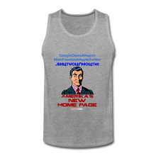 Load image into Gallery viewer, AMERIKA&#39;S NEW HOME PAGE - Men’s Premium Tank - heather gray
