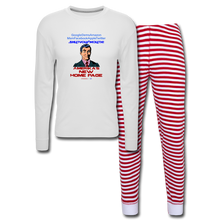 Load image into Gallery viewer, AMERIKA&#39;S NEW HOME PAGE - Unisex Pajama Set - white/red stripe
