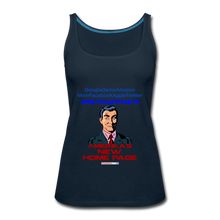 Load image into Gallery viewer, AMERIKA&#39;S NEW HOME PAGE - Women’s Premium Tank Top - deep navy
