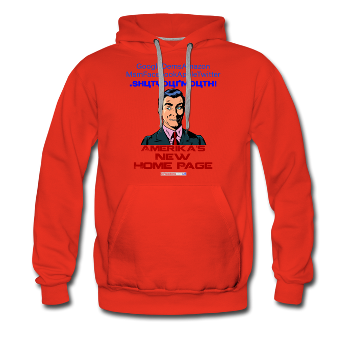 AMERIKA'S NEW HOME PAGE - Men’s Premium Hoodie - red