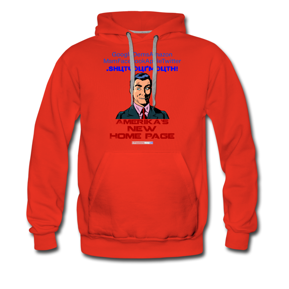 AMERIKA'S NEW HOME PAGE - Men’s Premium Hoodie - red