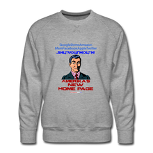 Load image into Gallery viewer, AMERIKA&#39;S NEW HOME PAGE - Men’s Premium Sweatshirt - heather gray
