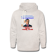 Load image into Gallery viewer, AMERIKA&#39;S NEW HOME PAGE - Shawl Collar Hoodie - heather oatmeal
